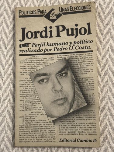 Portada del libro de Jordi Pujol