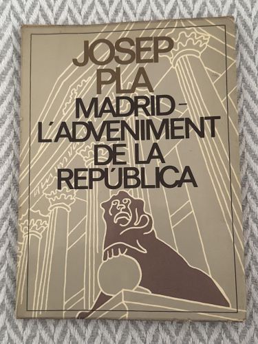 Portada del libro de Madrid - L'adveniment de la república