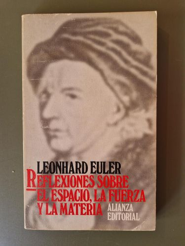 Portada del libro de Reflexiones sobre el espacio, la fuerza y la materia