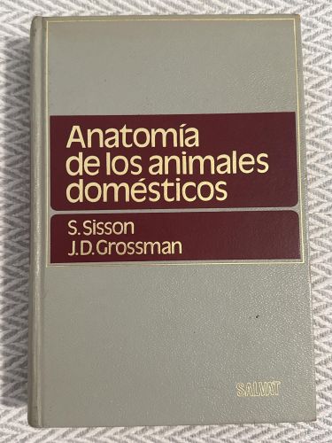 Portada del libro de Anatomía de los animales domésticos