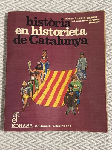 Portada del libro de Història en historieta de Catalunya
