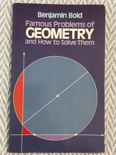 Portada del libro de Famous problems in geometry and how to solve them