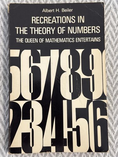 Portada del libro de Recreations in the theory of numbers. The queen of mathematics entertains