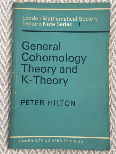 Portada del libro de General cohomology theory and K-theory