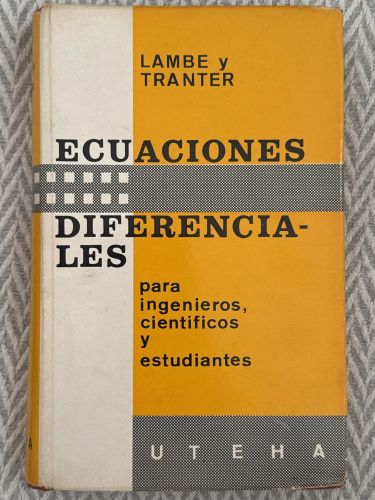 Portada del libro de Ecuaciones diferenciales para ingenieros, científicos y estudiantes