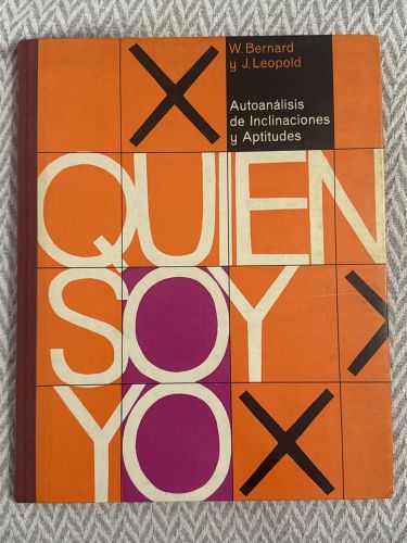 Portada del libro de Quién soy yo. Autoanalísis de inclinaciones y aptitudes