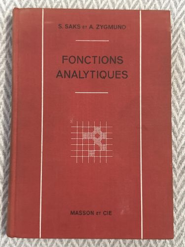 Portada del libro de Fonctions analitiques