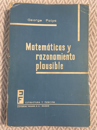 Portada del libro de Matemáticas y razonamiento plausible