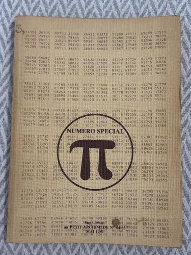 Portada del libro de Numero Special Pi. Supplément au petit archimede nº 64-65 