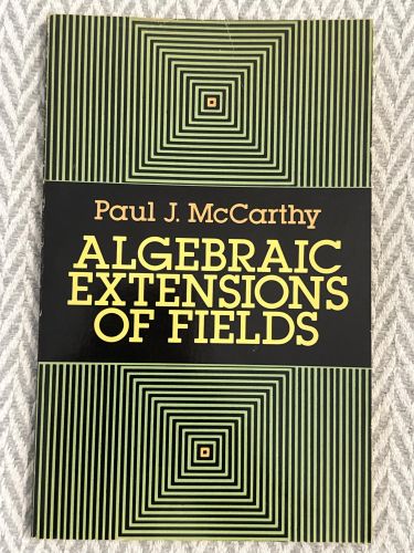 Portada del libro de Algebraic extensions of fields