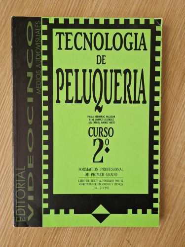 Portada del libro de Tecnología de peluquería II. Curso 2. Formación Profesional de Primer Grado