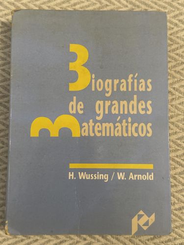 Portada del libro de Biografías de grandes matemáticos