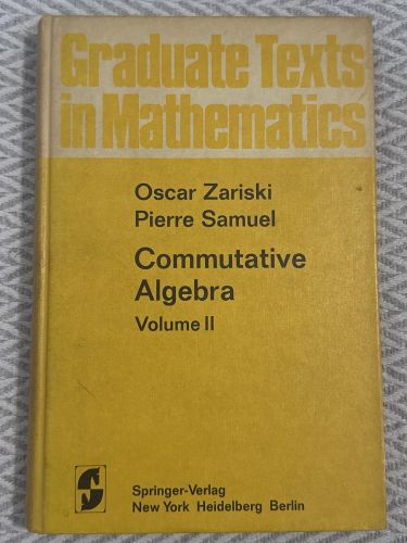 Portada del libro de Commutative algebra. Volume II