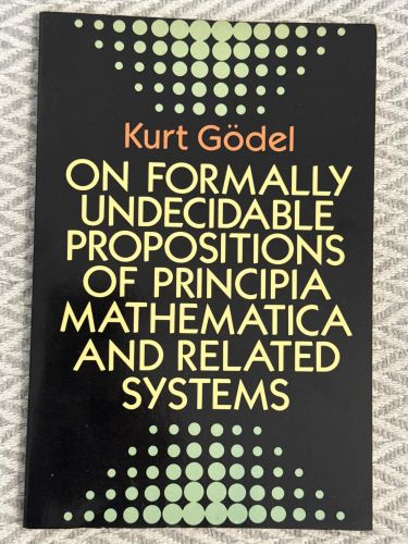 Portada del libro de On formally undecidable propositions of principia mathematica and related systems