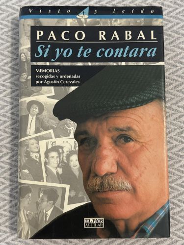 Portada del libro de Paco Rabal. Si yo te contara