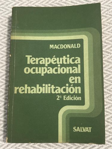 Portada del libro de Terapéutica ocupacional en rehabilitación