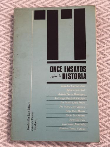 Portada del libro de Once ensayos sobre la historia