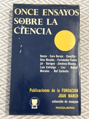 Portada del libro de Once ensayos sobre la ciencia