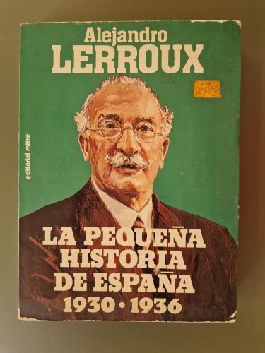 Portada del libro de La pequeña historia de España 1930-1936