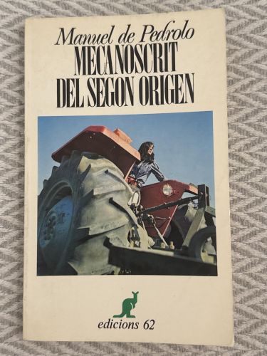 Portada del libro de Mecanoscrit del segon origen