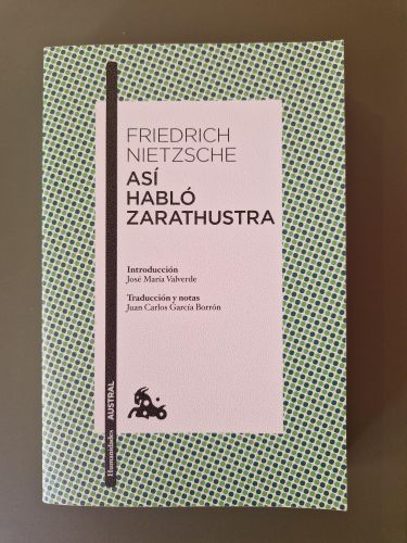 Portada del libro de Así habló Zarathustra