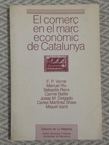 Portada del libro de El comerç en el marc econòmic de Catalunya