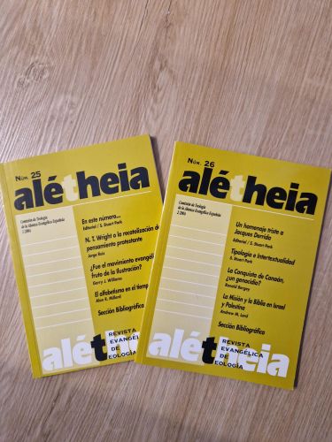 Portada del libro de Alétheia. Revista evangélica de Teología 25 y 26