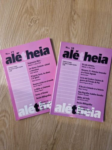 Portada del libro de Alétheia. Revista evangélica de Teología 17 y 18