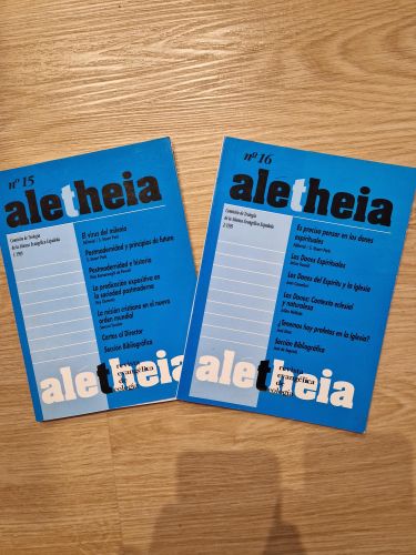 Alétheia. Revista evangélica de Teología  15 y 16. Contiene carta de Stuart Park a los lectores de la revista con un comunicado de prensa.