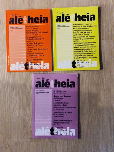 Alétheia. Revista evangélica de Teología 37, 41, 48