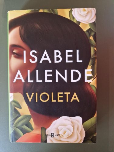 Portada del libro de Violeta (Isabel Allende)