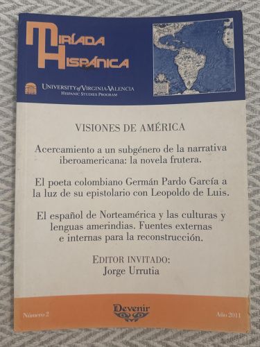 Portada del libro de Miríada Hispánica. Nº 2. 2011. Visiones de América