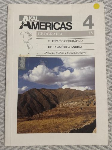 Portada del libro de El espacio geográfico de la América andina. 4 IV