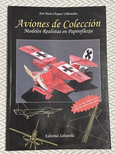 Portada del libro de Aviones de colección. Modelos realistas en papiroflexia