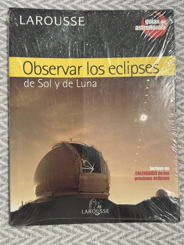 Portada del libro de Observar los eclipses de sol y de luna. Guía de astronomía