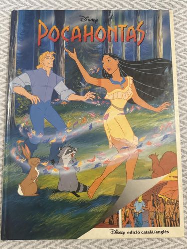Portada del libro de Pocahontas. Edició català/anglès
