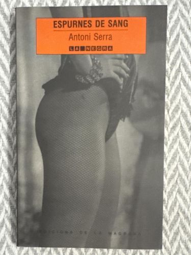 Portada del libro de Espurnes de sang (1º edició)