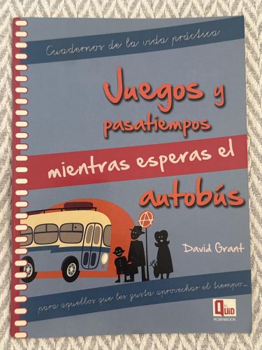Portada del libro de Juegos y pasatiempos mientras esperas el autobús