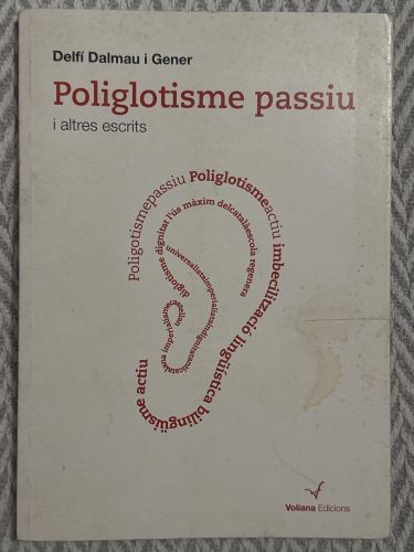 Portada del libro de Poliglotisme passiu i altres escrits
