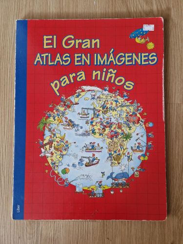 Portada del libro de El gran atlas en imágenes para niños