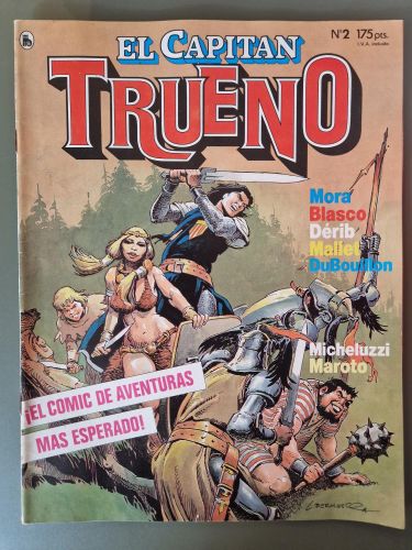 Portada del libro de El capitán Trueno nº2