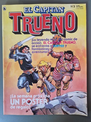 Portada del libro de El capitán Trueno nº3