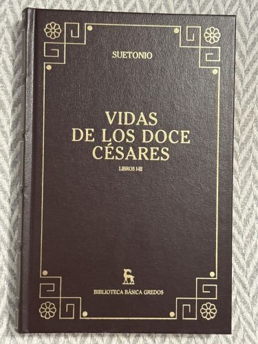 Portada del libro de Vidas de los doce Césares. Libros I-III