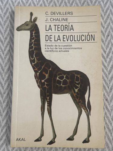 Portada del libro de La teoría de la evolución