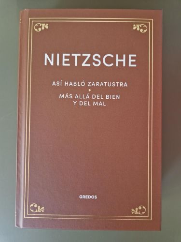Portada del libro de Así habló Zaratustra. Más allá del bien y del mal