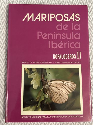 Portada del libro de Mariposas de la Península Ibérica. Ropalóceros II