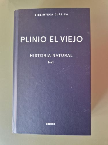 Portada del libro de Historia natural I-IV