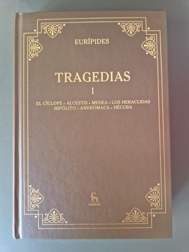 Portada del libro de Tragedias I 