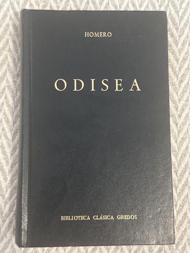 Portada del libro de Odisea. Biblioteca clásica Gredos