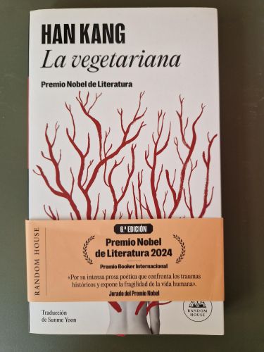 Portada del libro de La vegetariana